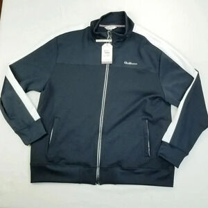 Ben Sherman 2XL Regular Fit Salute Full Zip Turtleneck Men's Navy Logo Jacket